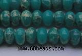 CDE2668 15.5 inches 12*16mm rondelle dyed sea sediment jasper beads