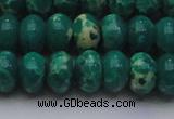 CDE2678 15.5 inches 15*20mm rondelle dyed sea sediment jasper beads