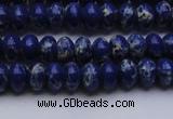 CDE2680 15.5 inches 5*8mm rondelle dyed sea sediment jasper beads