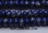 CDE2681 15.5 inches 7*10mm rondelle dyed sea sediment jasper beads