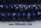 CDE2682 15.5 inches 8*12mm rondelle dyed sea sediment jasper beads