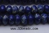 CDE2683 15.5 inches 10*14mm rondelle dyed sea sediment jasper beads