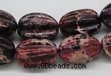 CDE36 15.5 inches 15*20mm star fruit shaped dyed sea sediment jasper beads