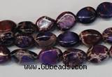 CDE389 15.5 inches 10*12mm nugget dyed sea sediment jasper beads