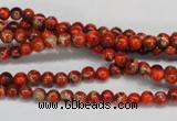 CDE490 15.5 inches 4mm round dyed sea sediment jasper beads