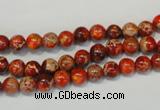 CDE491 15.5 inches 6mm round dyed sea sediment jasper beads