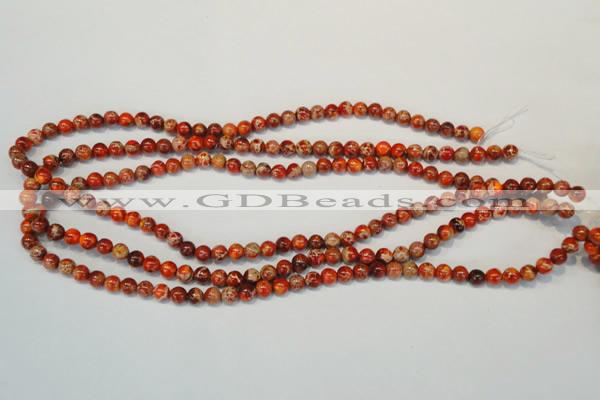 CDE491 15.5 inches 6mm round dyed sea sediment jasper beads