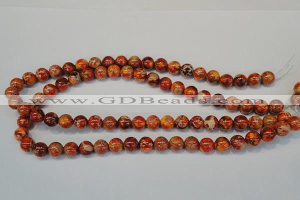 CDE493 15.5 inches 10mm round dyed sea sediment jasper beads