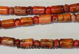 CDE505 3*6mm rondelle & 6*9mm tube dyed sea sediment jasper beads