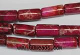 CDE594 15.5 inches 8*16mm tube dyed sea sediment jasper beads