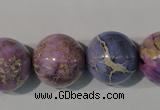 CDE698 15.5 inches 18mm round dyed sea sediment jasper beads