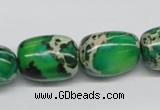 CDE74 15.5 inches 15*20mm nuggets dyed sea sediment jasper beads