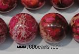 CDE764 15.5 inches 20mm round dyed sea sediment jasper beads