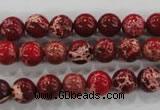 CDE822 15.5 inches 8mm round dyed sea sediment jasper beads wholesale