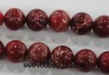 CDE823 15.5 inches 10mm round dyed sea sediment jasper beads wholesale