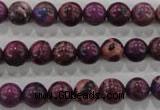 CDE832 15.5 inches 8mm round dyed sea sediment jasper beads wholesale