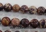 CDE844 15.5 inches 12mm round dyed sea sediment jasper beads wholesale