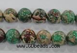 CDE853 15.5 inches 10mm round dyed sea sediment jasper beads wholesale