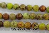 CDE861 15.5 inches 6mm round dyed sea sediment jasper beads wholesale