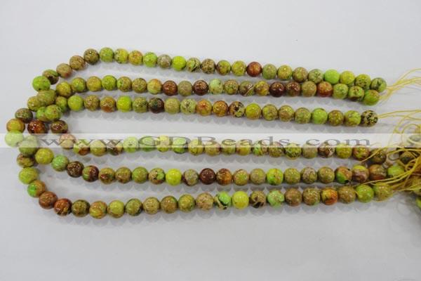 CDE863 15.5 inches 10mm round dyed sea sediment jasper beads wholesale