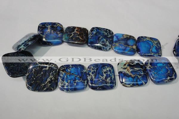 CDE903 15.5 inches 34*34mm square dyed sea sediment jasper beads