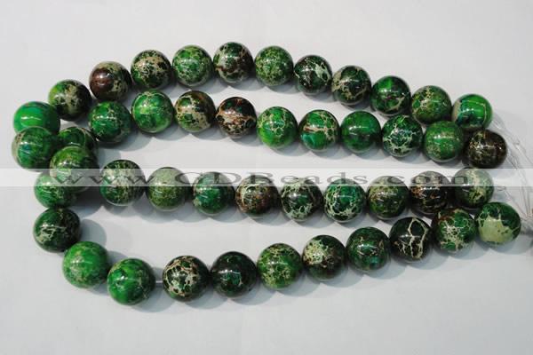 CDE958 15.5 inches 18mm round dyed sea sediment jasper beads