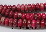 CDI07 16 inches 5*10mm rondelle dyed imperial jasper beads wholesale