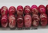 CDI08 16 inches 10*16mm rondelle dyed imperial jasper beads wholesale