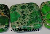 CDI196 15.5 inches 34*34mm square dyed imperial jasper beads