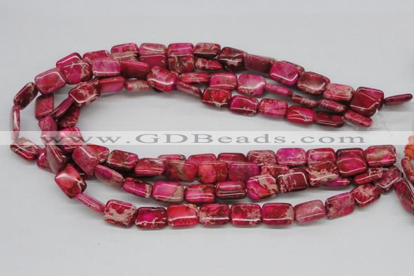 CDI20 16 inches 12*16mm rectangle dyed imperial jasper beads