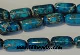 CDI285 15.5 inches 8*16mm column dyed imperial jasper beads