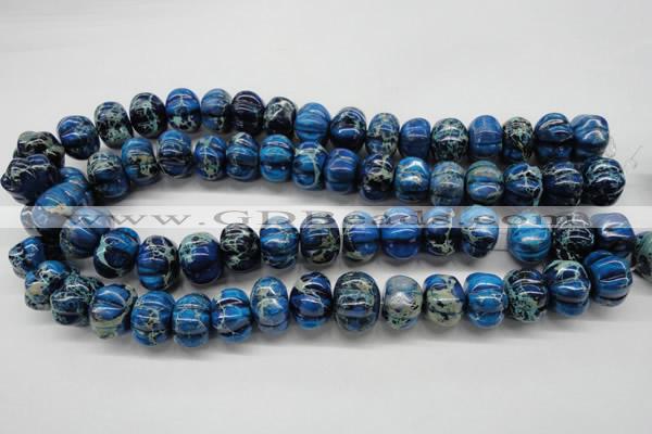 CDI295 15.5 inches 13*18mm pumpkin dyed imperial jasper beads