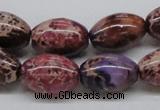 CDI32 16 inches 13*18mm rice dyed imperial jasper beads wholesale