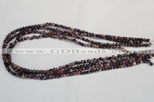 CDI360 15.5 inches 4mm round dyed imperial jasper beads