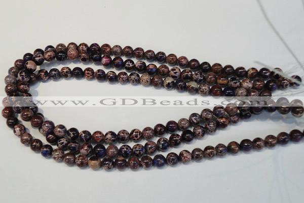 CDI362 15.5 inches 8mm round dyed imperial jasper beads