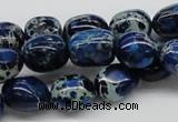 CDI63 16 inches 12*15mm nuggets dyed imperial jasper beads wholesale