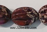 CDI701 15.5 inches 22*28mm star fruit shaped dyed imperial jasper beads