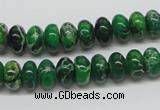 CDI72 16 inches 6*10mm rondelle dyed imperial jasper beads wholesale