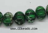 CDI75 16 inches 12*16mm pumpkin dyed imperial jasper beads wholesale