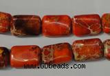 CDI756 15.5 inches 10*14mm rectangle dyed imperial jasper beads