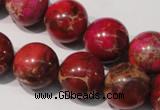 CDI763 15.5 inches 16mm round dyed imperial jasper beads