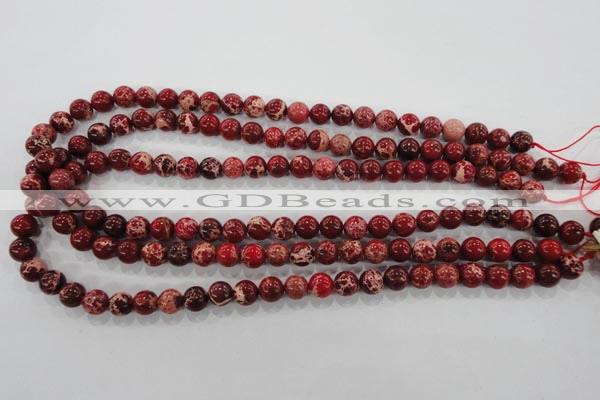 CDI822 15.5 inches 8mm round dyed imperial jasper beads wholesale