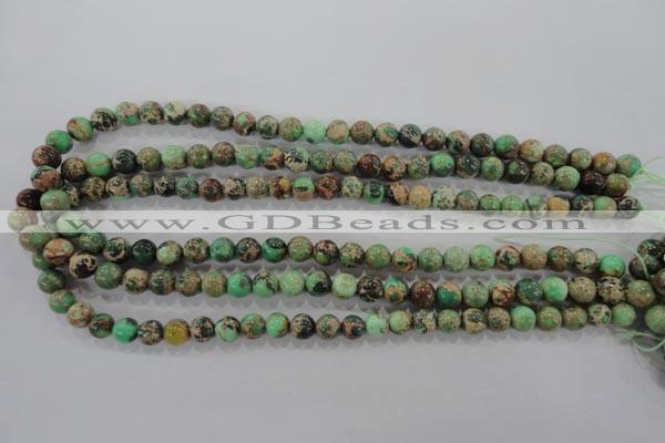 CDI851 15.5 inches 6mm round dyed imperial jasper beads wholesale