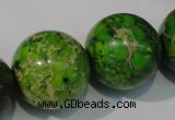 CDI925 15.5 inches 24mm round dyed imperial jasper beads