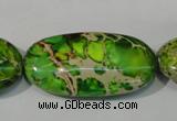 CDI942 15.5 inches 30*40mm oval dyed imperial jasper beads