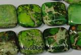 CDI946 15.5 inches 18*18mm square dyed imperial jasper beads