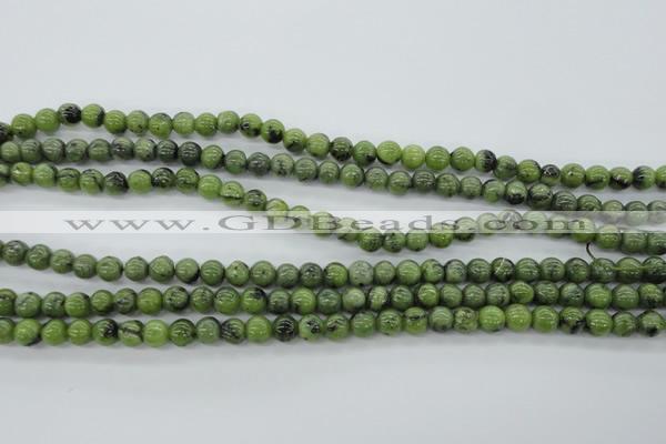 CDJ139 15.5 inches 6mm round Canadian jade beads wholesale