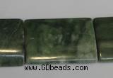 CDJ36 15.5 inches 25*35mm flat tube Canadian jade beads wholesale