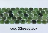 CDJ411 15.5 inches 10mm faceted square Canadian jade beads