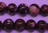 CDM52 15 inches 8mm round strawberry dalmatian jasper beads